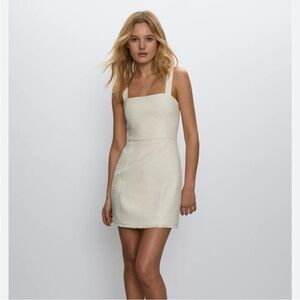 ARITZIA BABATON Times Tweed Mine Dress Size 00 in Ivory